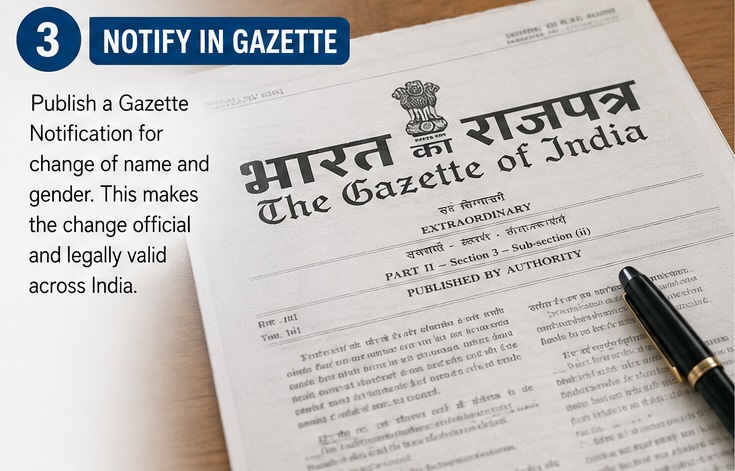 Gender change gazette