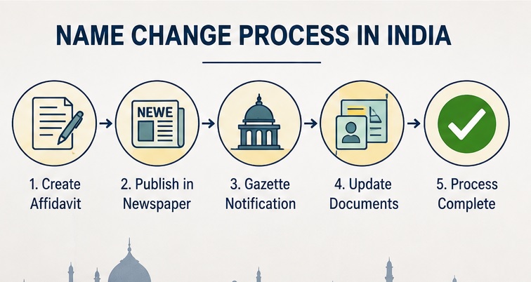 Legal name change process in India