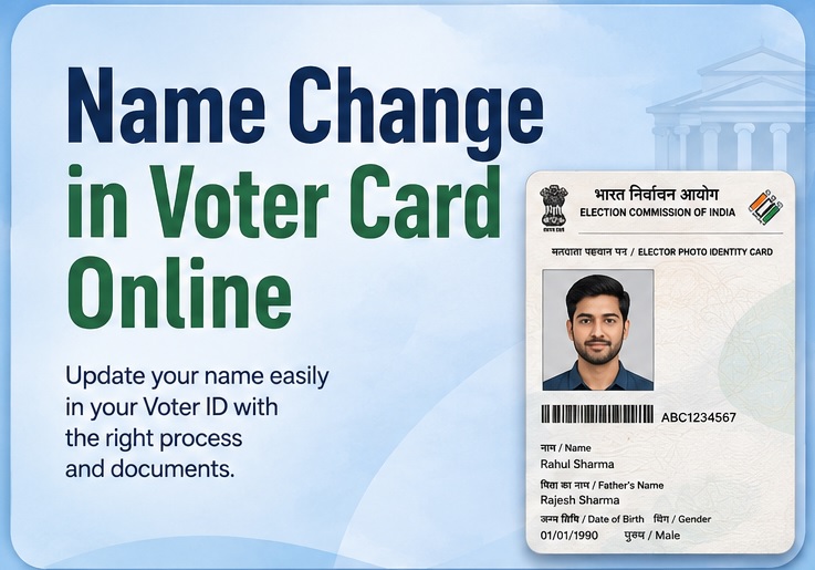 Name change in voter card