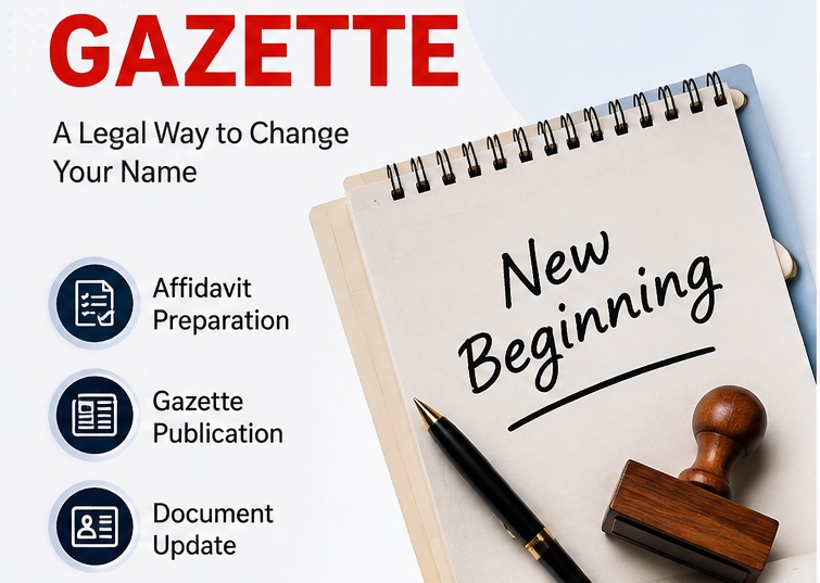 change of name in gazette process